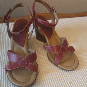 Women's Red Strappy Sandals